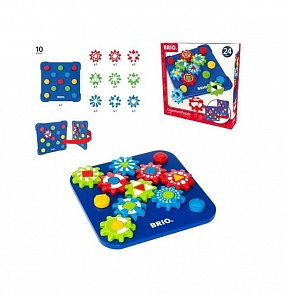 Пазл в виде шестерёнок с 10 деталями (Brio, 30188)